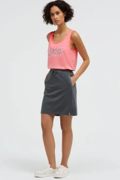 Kurzer Jersey-Rock mit Elastikbund grey bay