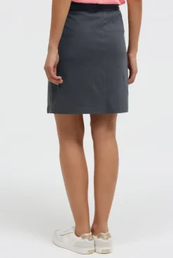 Kurzer Jersey-Rock mit Elastikbund grey bay