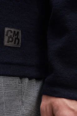 Langarmhemd im Strick-Design true navy