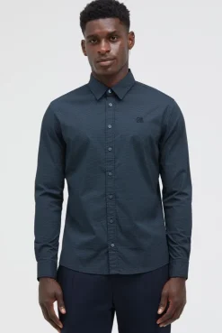 Langarmhemd Slim Fit true navy | S