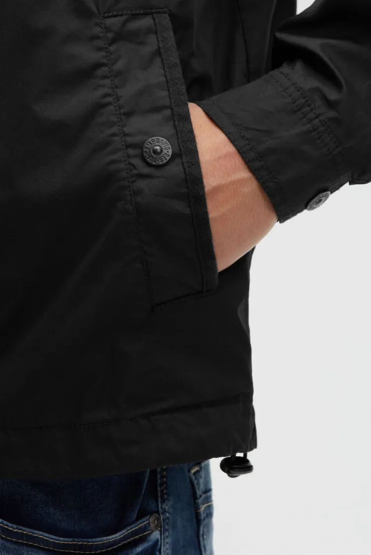 Leichte Kurzjacke im Utility-Stil mit Paper-Coating black