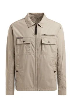 Leichte Kurzjacke im Utility-Stil mit Paper-Coating sand