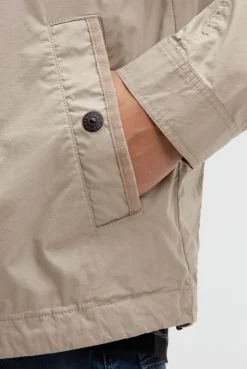 Leichte Kurzjacke im Utility-Stil mit Paper-Coating sand