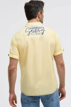 Leichtes Kurzarmhemd mit Logo Artwork lemon juice