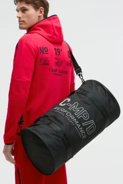 Leichte Sporttasche mit reflektierendem Print black