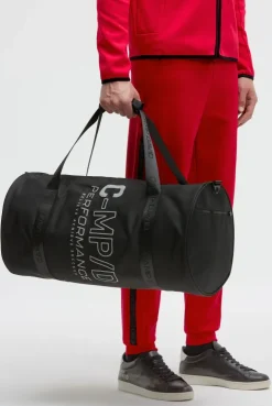 Leichte Sporttasche mit reflektierendem Print black