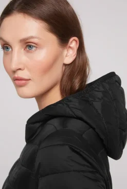 Leichte Steppjacke mit Kapuze black