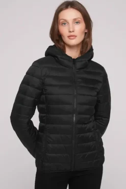 Leichte Steppjacke mit Kapuze black