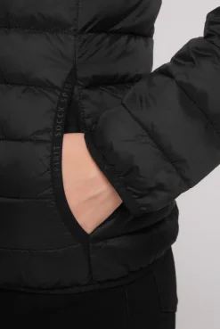 Leichte Steppjacke mit Kapuze black