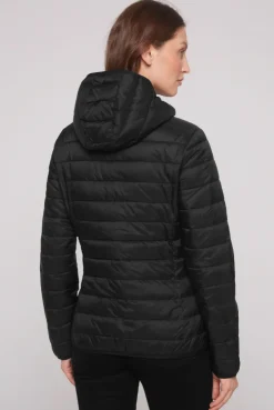 Leichte Steppjacke mit Kapuze black