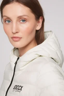 Leichte Steppjacke mit Kapuze kitt