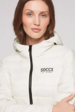 Leichte Steppjacke mit Kapuze kitt