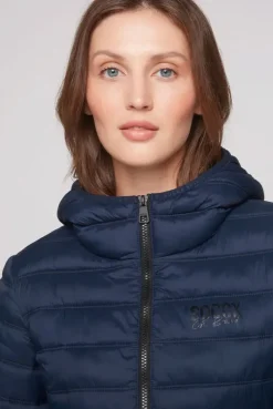 Leichte Steppjacke mit Kapuze blue navy