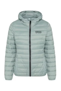 Leichte Steppjacke mit Kapuze frosted lake