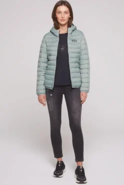 Leichte Steppjacke mit Kapuze frosted lake