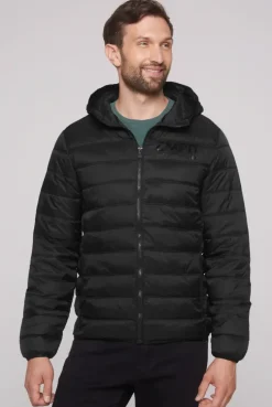 Leichte Steppjacke mit Kapuze black