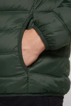 Leichte Steppjacke mit Kapuze khale green