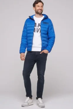 Leichte Steppjacke mit Kapuze flight blue