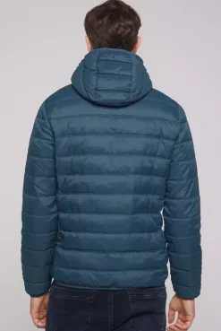 Leichte Steppjacke mit Kapuze blue haze