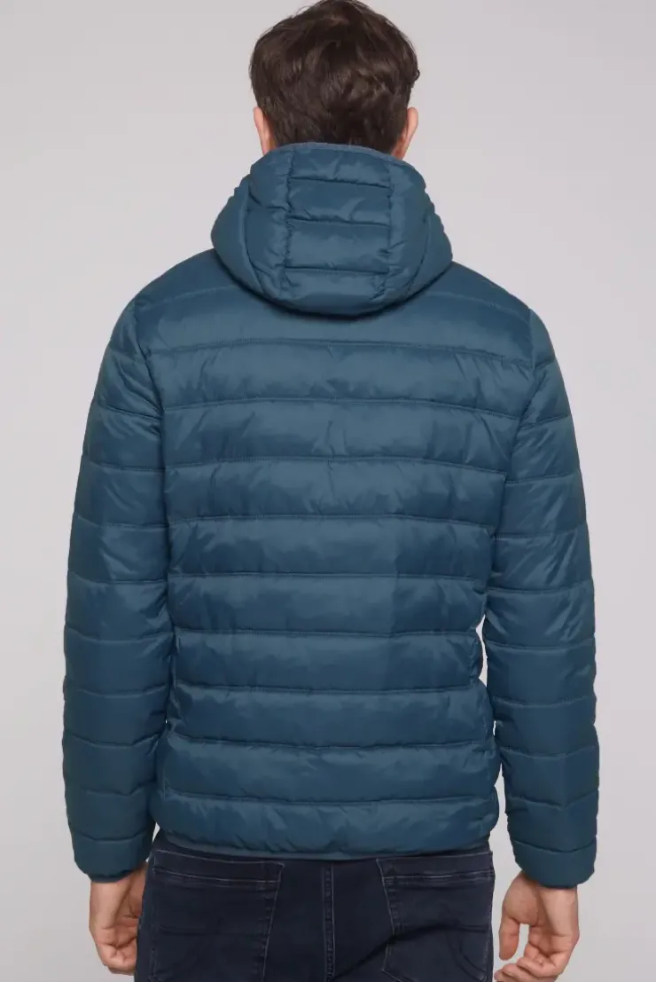 Leichte Steppjacke mit Kapuze blue haze
