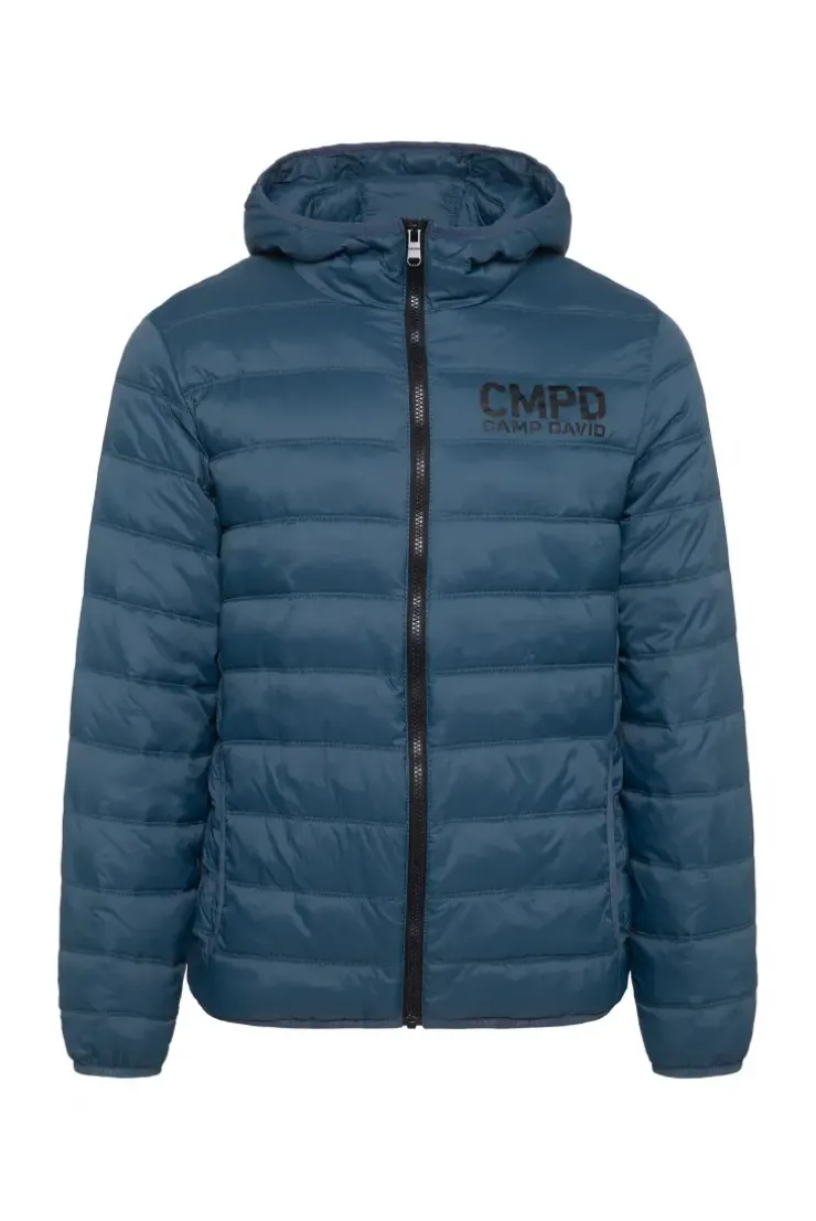 Leichte Steppjacke mit Kapuze blue haze