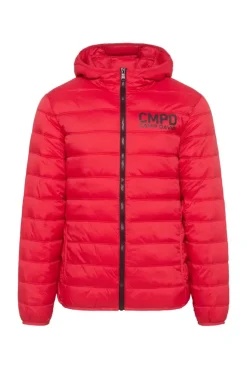 Leichte Steppjacke mit Kapuze royal red