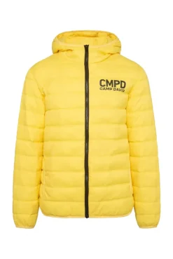 Leichte Steppjacke mit Kapuze industrial yellow