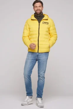 Leichte Steppjacke mit Kapuze industrial yellow