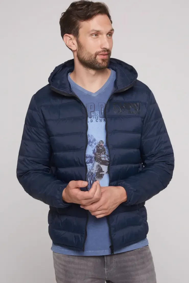 Leichte Steppjacke mit Kapuze blue navy