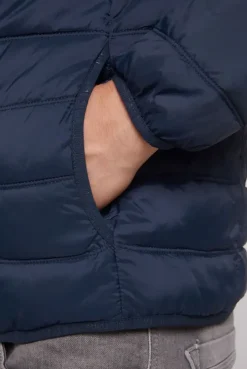 Leichte Steppjacke mit Kapuze blue navy