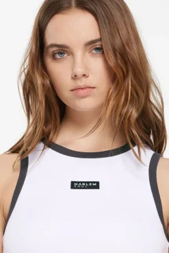 LI-SA Cropped Rib Top opticwhite