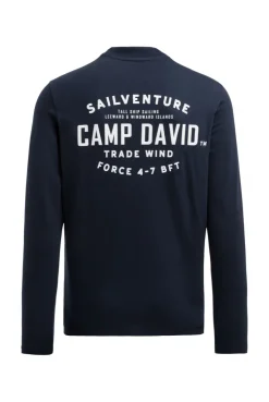 Longsleeve mit Rücken-Artwork blue navy