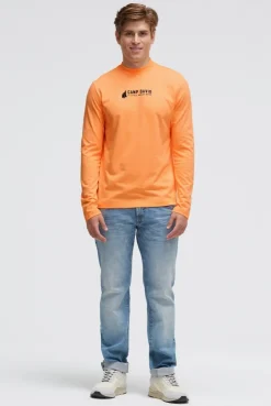 Longsleeve mit Rücken-Artwork sunrise neon