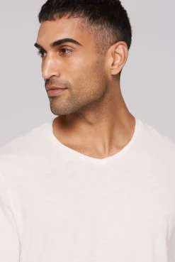 Longsleeve mit V-Neck ivory
