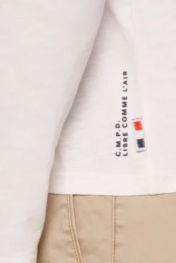 Longsleeve mit V-Neck ivory