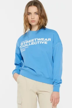 LU-NA Sweatshirt Printed electro blue