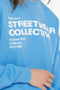 LU-NA Sweatshirt Printed electro blue