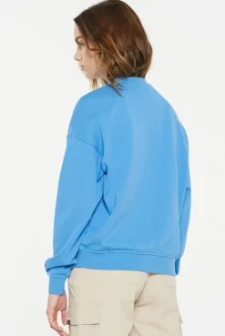 LU-NA Sweatshirt Printed electro blue