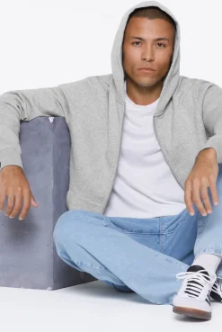 MAD-RID Hoodie Jacket grey melange