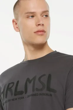MEL-BOURNE T-Shirt Printed asphalt