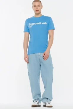 MEL-BOURNE T-Shirt Printed electro blue | S