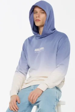MON-TEL Hoodie Dip Dyed printed violet