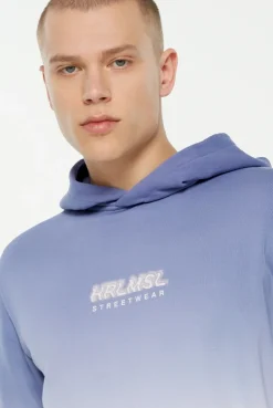 MON-TEL Hoodie Dip Dyed printed violet