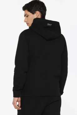 MON-TEL Hoodie mit Frottee-Logo black