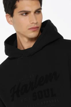 MON-TEL Hoodie mit Frottee-Logo black