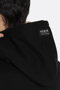 MON-TEL Hoodie mit Frottee-Logo black