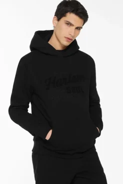 MON-TEL Hoodie mit Frottee-Logo black