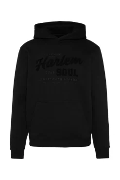 MON-TEL Hoodie mit Frottee-Logo black