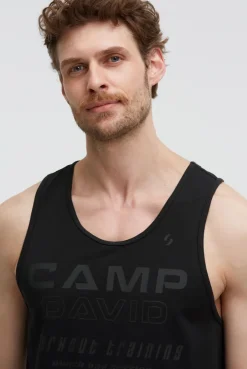 Muskelshirt mit Label Prints black