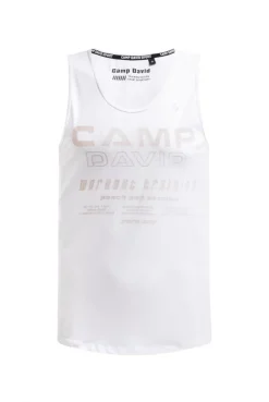 Muskelshirt mit Label Prints opticwhite
